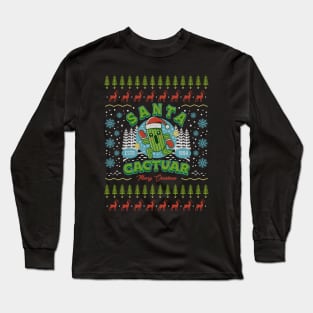 Santa Cactuar Ugly Sweater Long Sleeve T-Shirt